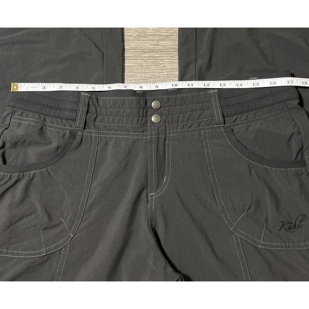 Kuhl Women's Durango Performance Style Cargo Pocket Black Pants Size 12 (34x32) - Picture 9 of 12
